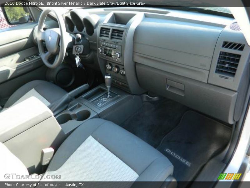Bright Silver Metallic / Dark Slate Gray/Light Slate Gray 2010 Dodge Nitro SE