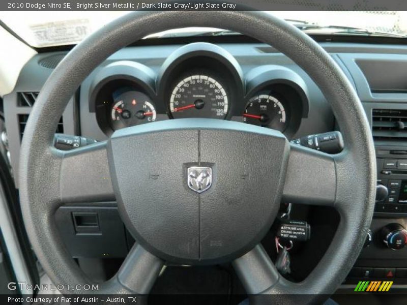 Bright Silver Metallic / Dark Slate Gray/Light Slate Gray 2010 Dodge Nitro SE
