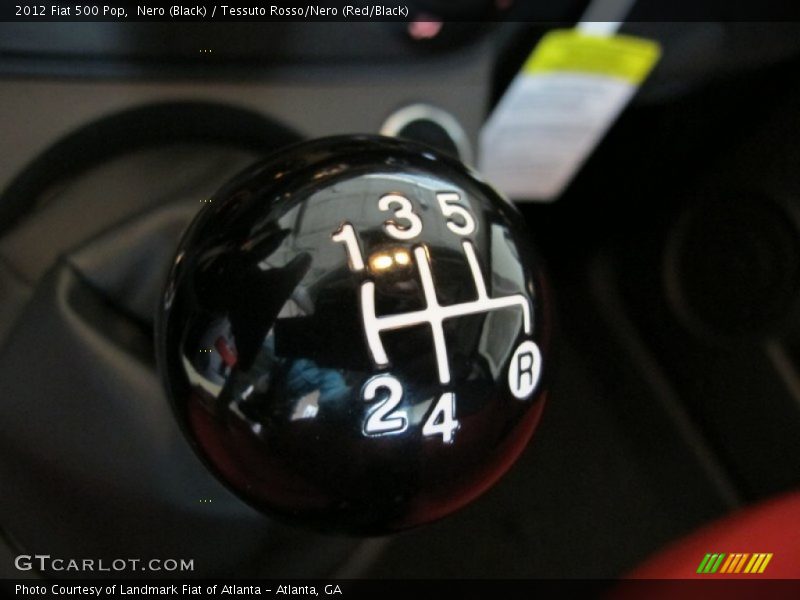 Nero (Black) / Tessuto Rosso/Nero (Red/Black) 2012 Fiat 500 Pop