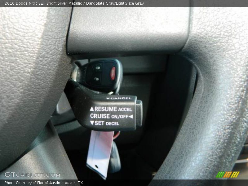 Bright Silver Metallic / Dark Slate Gray/Light Slate Gray 2010 Dodge Nitro SE