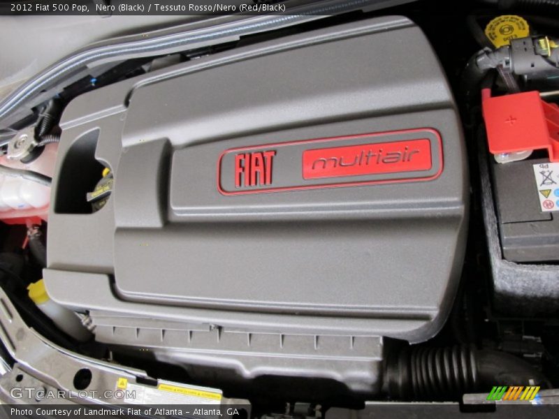 Nero (Black) / Tessuto Rosso/Nero (Red/Black) 2012 Fiat 500 Pop