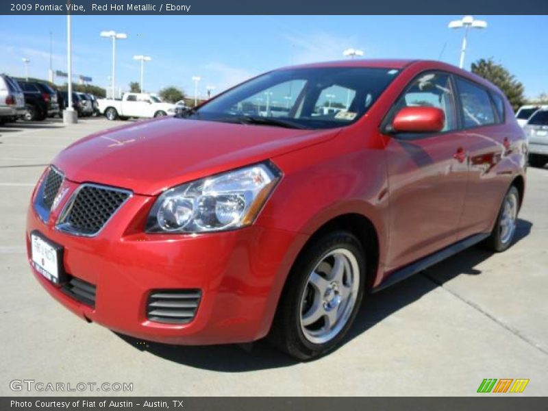 Red Hot Metallic / Ebony 2009 Pontiac Vibe