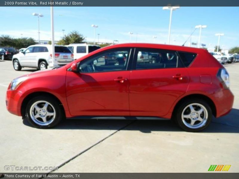 Red Hot Metallic / Ebony 2009 Pontiac Vibe