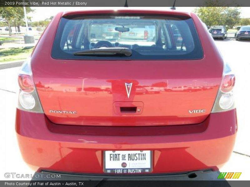 Red Hot Metallic / Ebony 2009 Pontiac Vibe