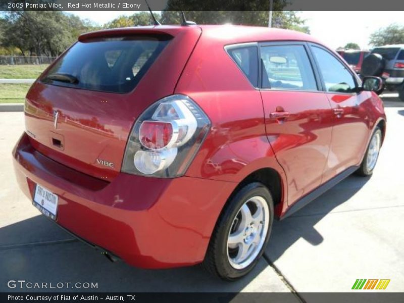 Red Hot Metallic / Ebony 2009 Pontiac Vibe