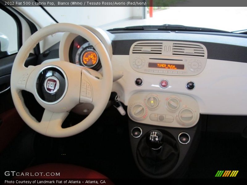 Dashboard of 2012 500 c cabrio Pop