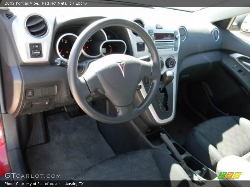 Red Hot Metallic / Ebony 2009 Pontiac Vibe