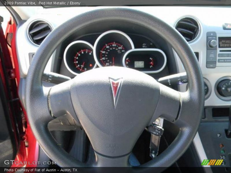 Red Hot Metallic / Ebony 2009 Pontiac Vibe