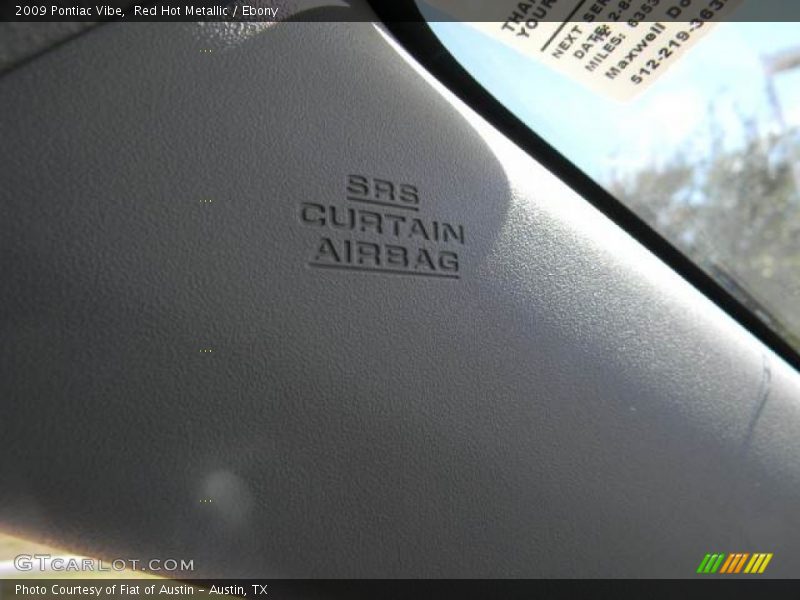 Red Hot Metallic / Ebony 2009 Pontiac Vibe