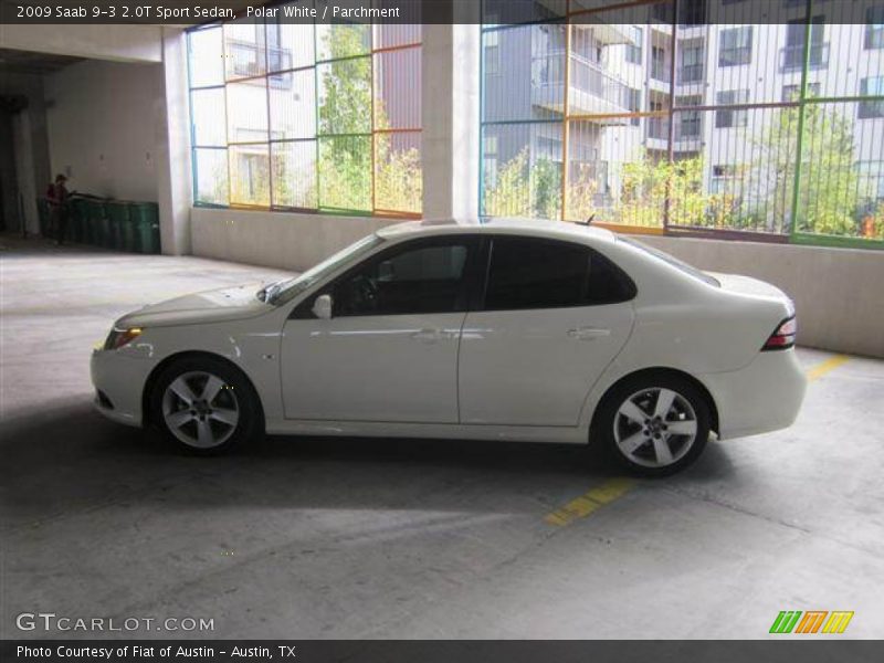 Polar White / Parchment 2009 Saab 9-3 2.0T Sport Sedan