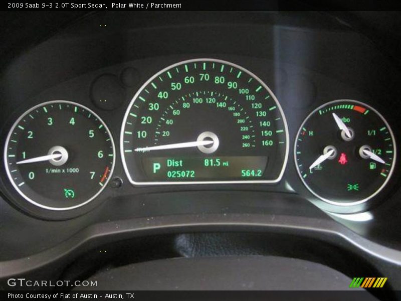 Polar White / Parchment 2009 Saab 9-3 2.0T Sport Sedan