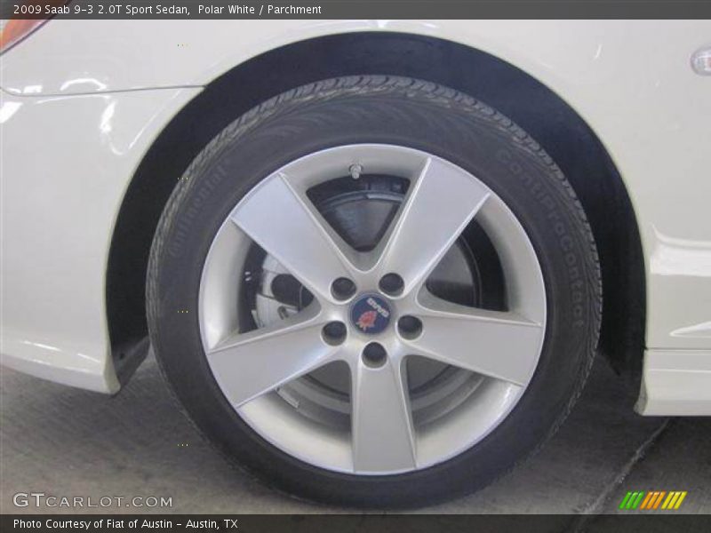 Polar White / Parchment 2009 Saab 9-3 2.0T Sport Sedan