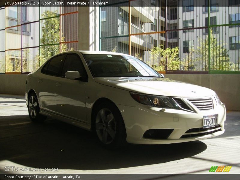 Polar White / Parchment 2009 Saab 9-3 2.0T Sport Sedan
