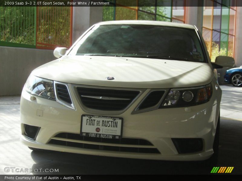 Polar White / Parchment 2009 Saab 9-3 2.0T Sport Sedan