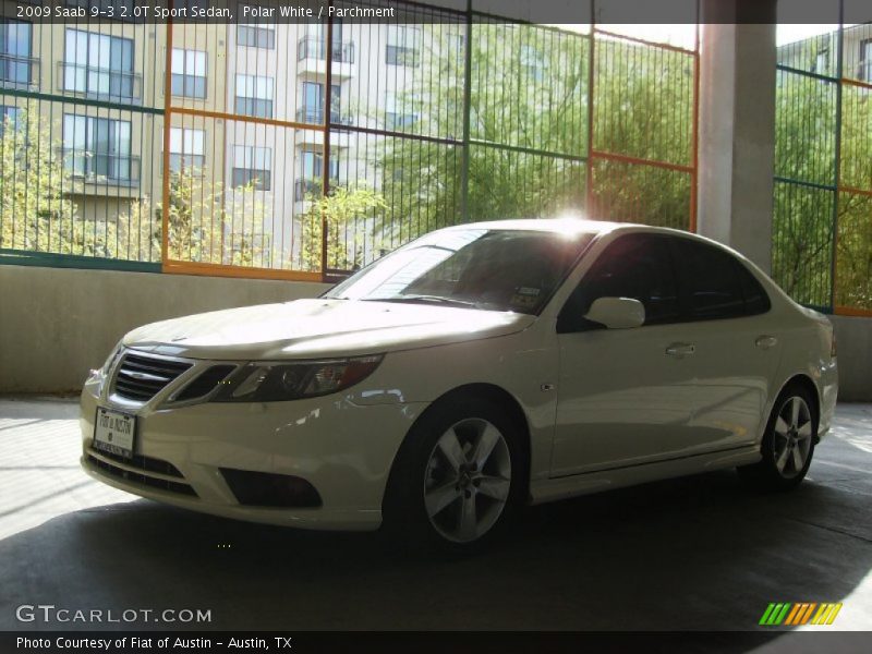 Polar White / Parchment 2009 Saab 9-3 2.0T Sport Sedan