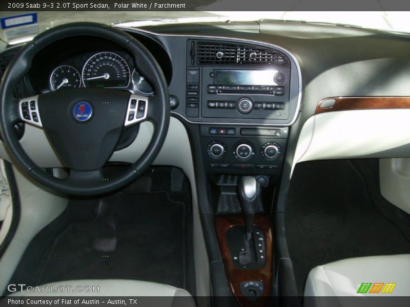 Polar White / Parchment 2009 Saab 9-3 2.0T Sport Sedan