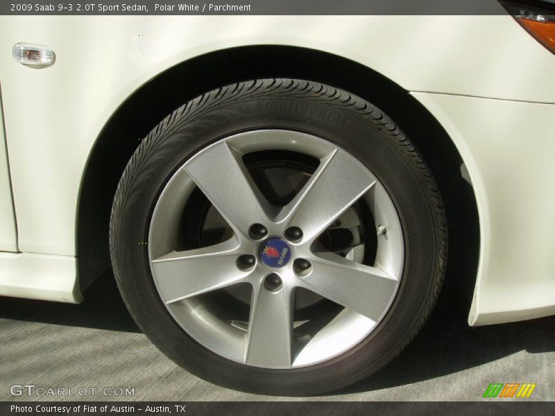 Polar White / Parchment 2009 Saab 9-3 2.0T Sport Sedan