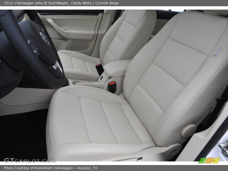 Candy White / Cornsilk Beige 2012 Volkswagen Jetta SE SportWagen