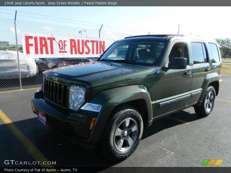 Jeep Green Metallic / Pastel Pebble Beige 2008 Jeep Liberty Sport