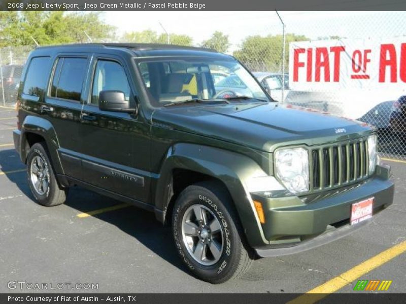 Jeep Green Metallic / Pastel Pebble Beige 2008 Jeep Liberty Sport