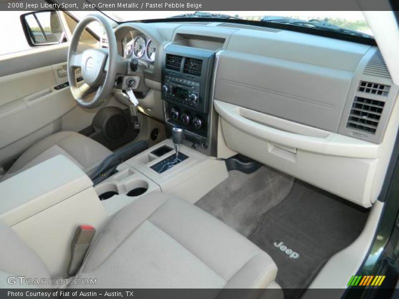 Jeep Green Metallic / Pastel Pebble Beige 2008 Jeep Liberty Sport