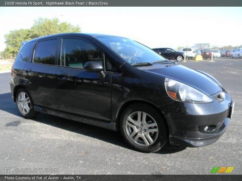 Nighthawk Black Pearl / Black/Grey 2008 Honda Fit Sport