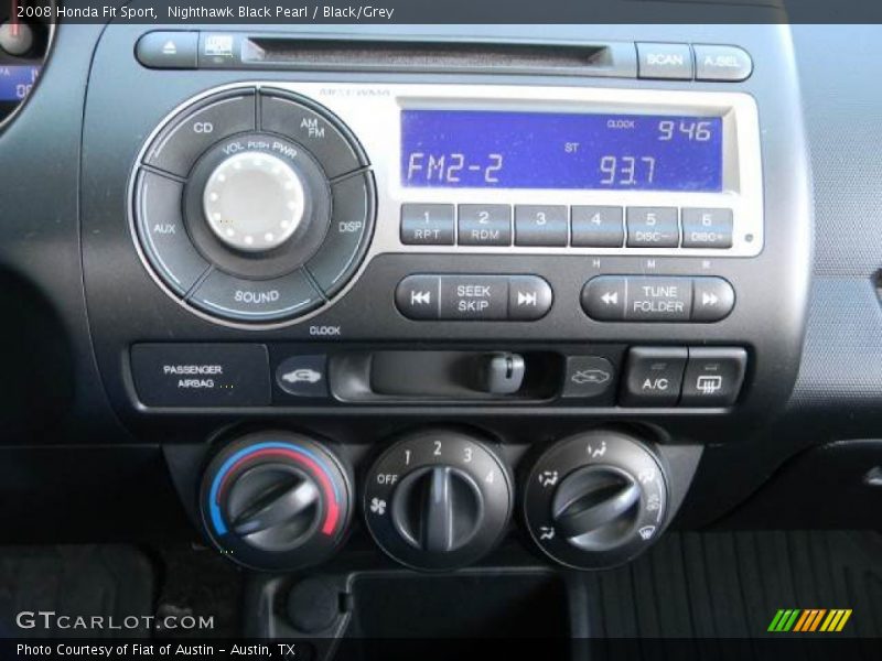 Nighthawk Black Pearl / Black/Grey 2008 Honda Fit Sport