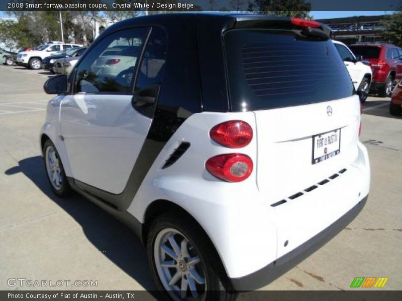 Crystal White / Design Beige 2008 Smart fortwo passion coupe