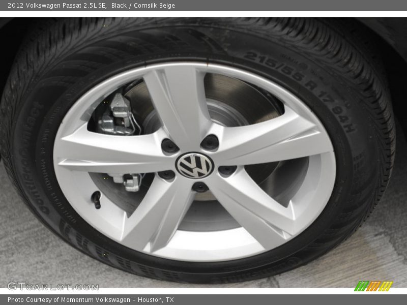 Black / Cornsilk Beige 2012 Volkswagen Passat 2.5L SE