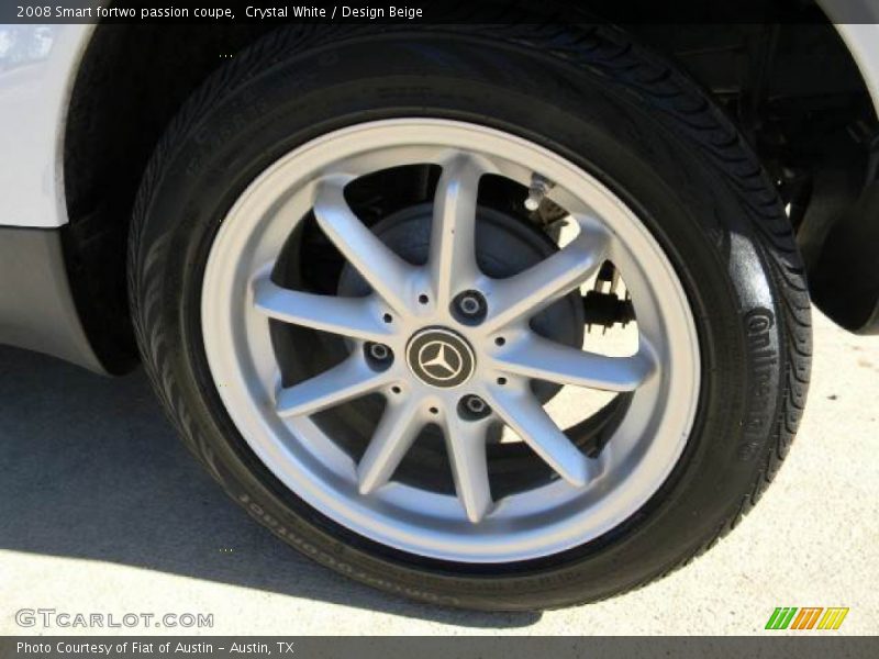 Crystal White / Design Beige 2008 Smart fortwo passion coupe