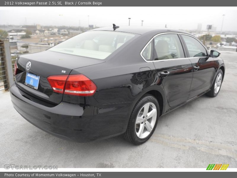 Black / Cornsilk Beige 2012 Volkswagen Passat 2.5L SE