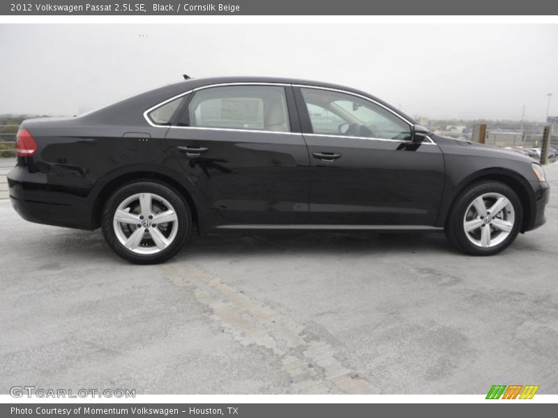 Black / Cornsilk Beige 2012 Volkswagen Passat 2.5L SE