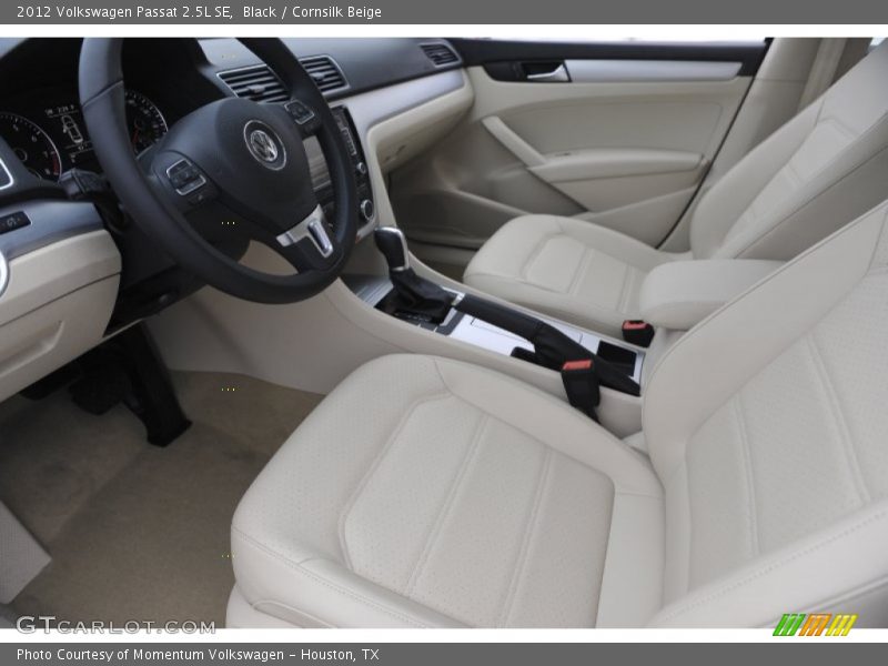 Black / Cornsilk Beige 2012 Volkswagen Passat 2.5L SE