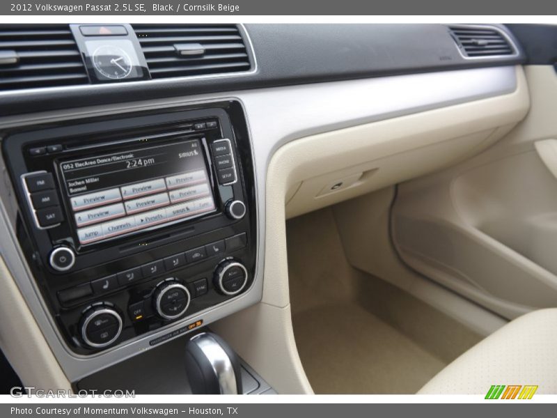 Black / Cornsilk Beige 2012 Volkswagen Passat 2.5L SE