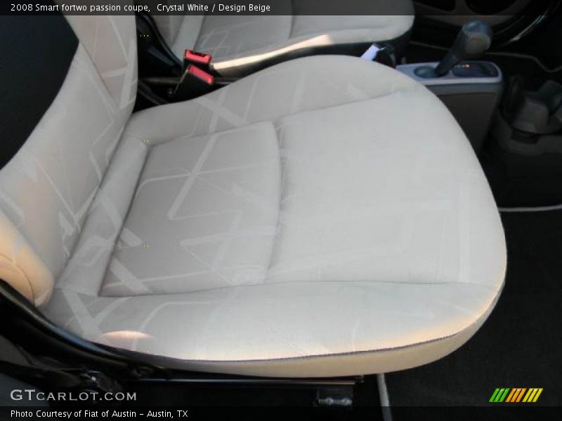 Crystal White / Design Beige 2008 Smart fortwo passion coupe