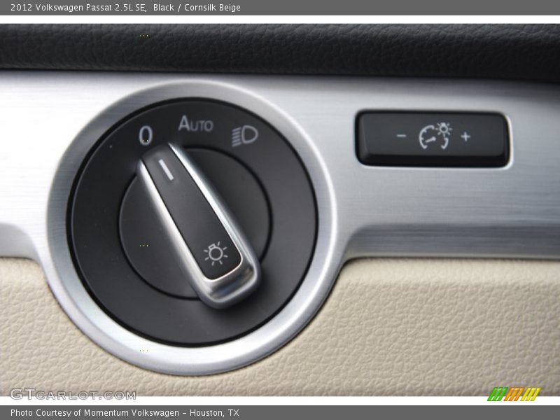 Black / Cornsilk Beige 2012 Volkswagen Passat 2.5L SE