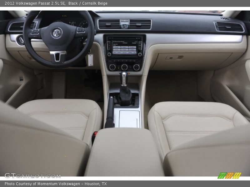 Black / Cornsilk Beige 2012 Volkswagen Passat 2.5L SE