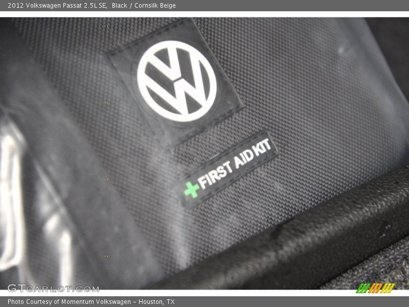 Black / Cornsilk Beige 2012 Volkswagen Passat 2.5L SE