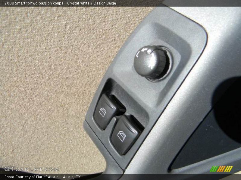 Crystal White / Design Beige 2008 Smart fortwo passion coupe