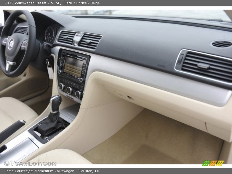 Black / Cornsilk Beige 2012 Volkswagen Passat 2.5L SE