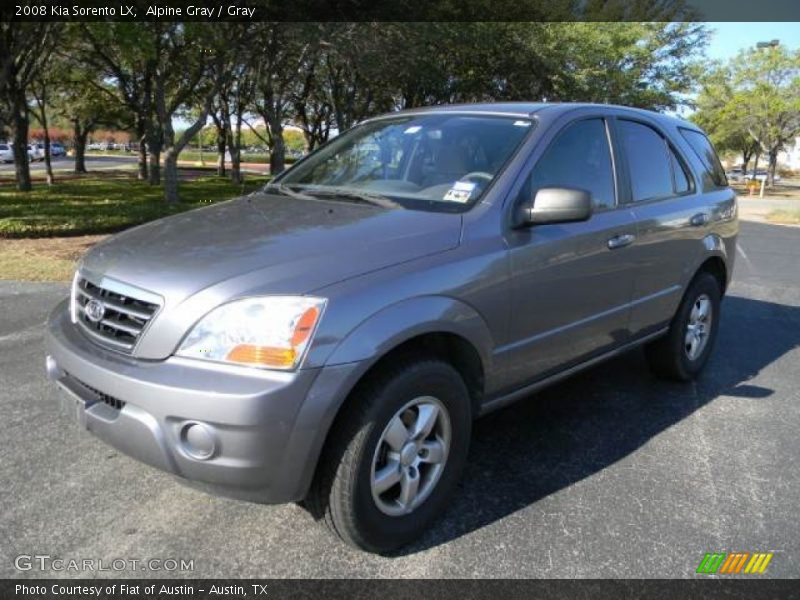 Alpine Gray / Gray 2008 Kia Sorento LX