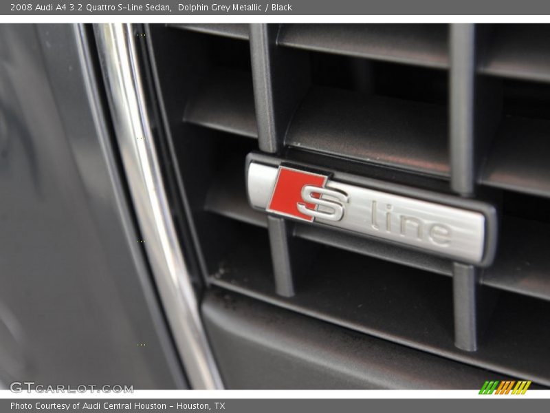 Dolphin Grey Metallic / Black 2008 Audi A4 3.2 Quattro S-Line Sedan