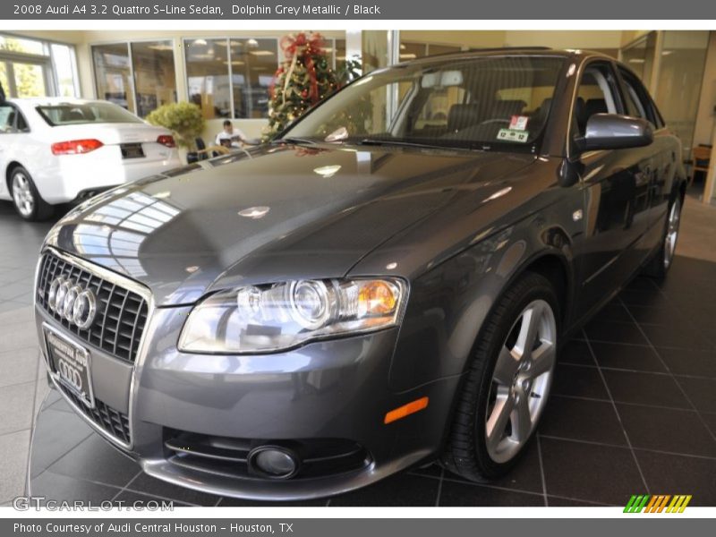 Dolphin Grey Metallic / Black 2008 Audi A4 3.2 Quattro S-Line Sedan