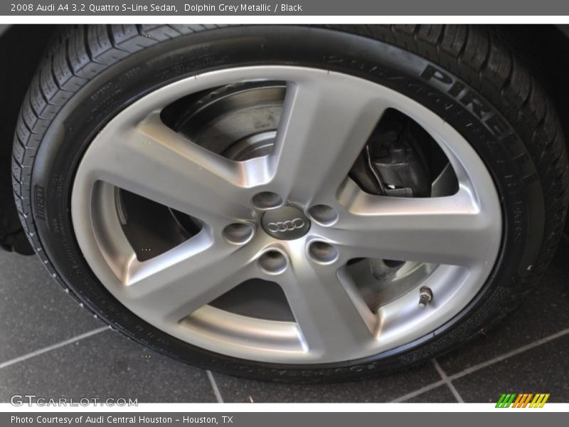 Dolphin Grey Metallic / Black 2008 Audi A4 3.2 Quattro S-Line Sedan