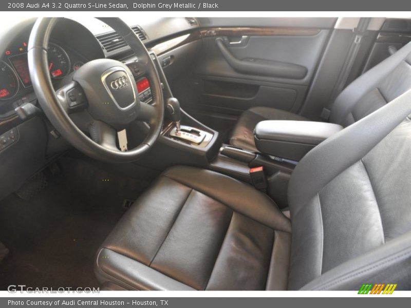 Dolphin Grey Metallic / Black 2008 Audi A4 3.2 Quattro S-Line Sedan