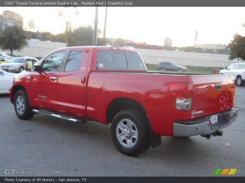 Radiant Red / Graphite Gray 2007 Toyota Tundra Limited Double Cab