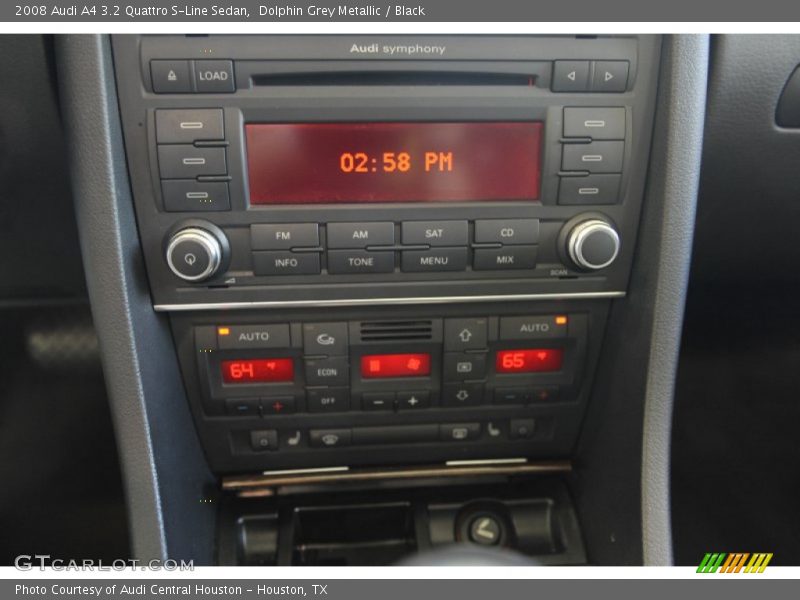 Dolphin Grey Metallic / Black 2008 Audi A4 3.2 Quattro S-Line Sedan