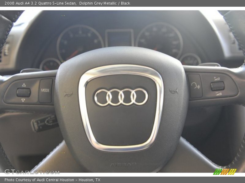 Dolphin Grey Metallic / Black 2008 Audi A4 3.2 Quattro S-Line Sedan