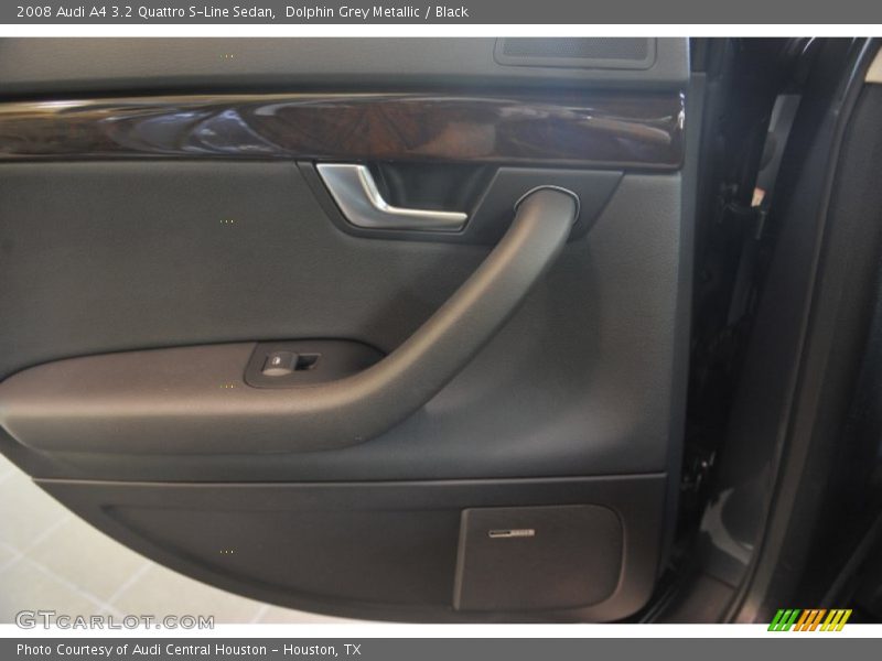 Dolphin Grey Metallic / Black 2008 Audi A4 3.2 Quattro S-Line Sedan