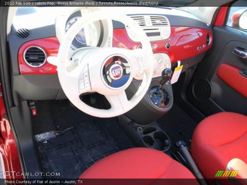 Dashboard of 2012 500 c cabrio Pop
